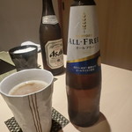 寿司と日本料理 銀座 一 - オールフリー、瓶ビール