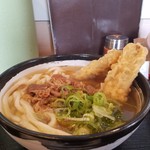 麺 和田や - 肉ごぼう天うどん　730円