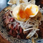 炭焼ホルモン えいた - 味玉　パッカーン(18-10)