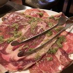 ホルモン焼肉 縁 - ネギ牛タンした定食