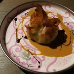 ビズ 神楽坂 - 青森県産マダラとつぶ貝のブランダード　パートフィロ包み