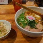 会津ラーメン 和 - 特製青じそ醤油ラーメンのセット