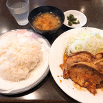 洗濯船 - 生姜焼きウマー！ごはんの味も美味くて盛りも中々良し！
