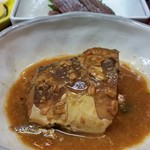 味処つくし - さばの味噌煮、アップ。