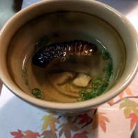 たらふく 梅田堂山店 - 松茸と河豚ヒレスープ