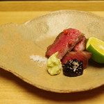 Uoishi - 近江牛ミスジの焼きもの、信長味噌