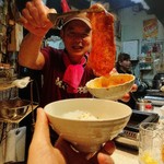 生ホルモン処 おさむちゃん。 - すき焼き風ヒウチ様の登場(笑)