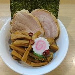 中華そば 多賀野 - 粟国の塩つけそば 850円、メンマ 120円