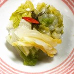 Chinese cabbage pickled in koji