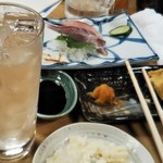 一月家 - 水割りではなく、ロックです。