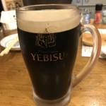 飛菜鶏 - 久しぶりに飲むギネス(^^)
ジョッキはエビスですが(⌒-⌒; )