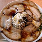 本家 肉ソバ バラ色人生 - 特濃醤油ラーメン・肉８枚