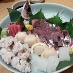 郷の舎 花背 - お造りの盛り合わせ