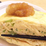たばこや - 出汁巻き（九条ネギ入り）です。