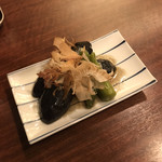 立ち呑み くにし - ナスとししとうの揚げ煮