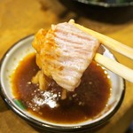 みつぼ - 和牛テッチャン（焼肉のタレで食べる）