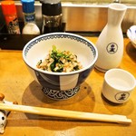 菊菜おひたし ＆ 冷酒