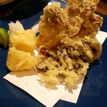 片倉うに屋 - 原木まいたけの天ぷら