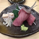 寿司大 - カワハギ肝和え&ブリ白髪ネギ和え