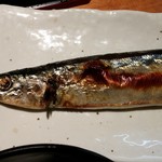 ラーメン巌哲 - 秋刀魚セット（秋刀魚塩味ラーメン＋塩焼き＋白飯）2016年の画像