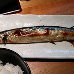 ラーメン巌哲 - 秋刀魚塩焼き（塩焼き＋白飯）