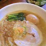 ラーメン道 天神 - 黄金の味玉塩らぁ麺 ￥８１０