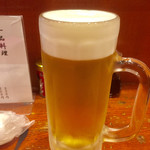 牛たん料理 閣 - 久しぶりのビール(^^)