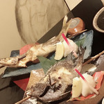 海鮮原始焼 ろば炭魚 - 