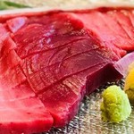 Natural tuna sashimi