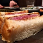 SATOブリアン - SATOブリアン直球コース！13000円コース：シャトーブリアンのカツサンド(ブリカツサンド) 