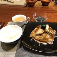 新橋 鉄板焼 ぷらちな FISH&MEAT - 豚ロース生姜焼セット