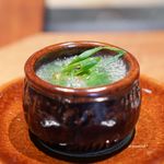 Higashiyama Yoshihisa - 胡麻豆腐の揚げ出し 大阪湾のスズキ 九条ねぎ