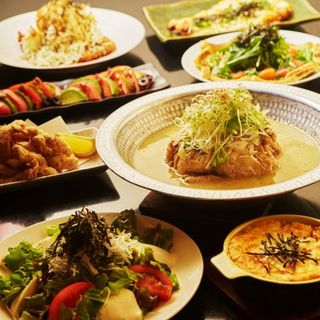 歓迎会・送別会に◎参鶏湯含む全8品＋飲み放題付きコース