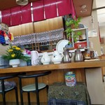 あんず茶屋  - カウンターの様子