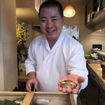 登喜和鮨 - ご主人は明るいよね〜。