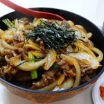 向陽 - スタミナ丼のUP。