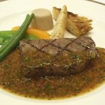 レストラン ノーブル - 国産牛ロースステーキ　マスタード・ソース