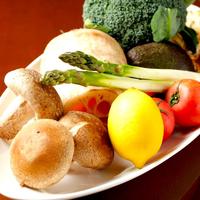 産直野菜の鉄板焼
