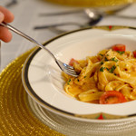 リストランテ・ベニーレベニーレ - グランキオ ずわい蟹の濃厚トマトクリームソース いわて小麦のパスタフレスカ