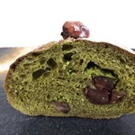 カミバン - 【2018.10】抹茶と栗のぱん(カット断面)