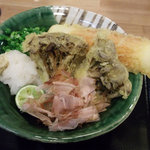 三ツ島 真打 - 生醤油+ちく天+まいたけ天