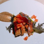 ラッフィナート - 仔牛のコトレット、ゴボウのソース