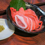 焼き鳥 羽幌えん - 「初山別産 酢いか」（550円）。