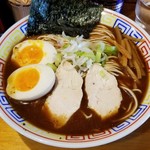 自家製麺 佐藤 - 〝10月限定〟豚骨秋刀魚節拉麺+味玉