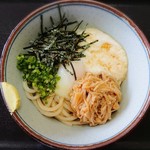 上田うどん店 - 山玉なめたけぶっかけうどん♪ネバネバ大好き(*´艸`*)