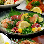 Jidori Dainingu Goyururian - 夕引き地鶏のお造り六種盛り合わせ