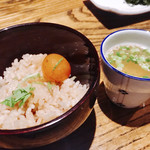 焼き鳥 とりら - ○鶏めしTKG&スープ様