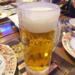 セイロン・イン - 生ビール(二杯目) ※撮り遅れで泡が減る