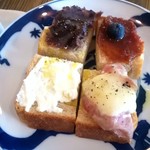 ブリコラージュ ブレッド アンド カンパニー ダイニング・カフェ - 豆腐サワークリームのおいしさは、パンドミにも合いますね☆(*^ーﾟ)　いろいろなお味が楽しめて、お子さまランチ的にわくわくしますね～　20181019