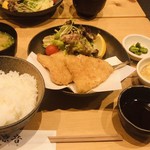 アジフライ定食